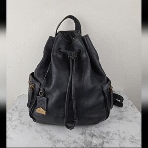 Fossil Black Leather Backpack